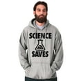 thumbnail image 1 of Science Saves Nerdy Scientist Geek Hoodie Sweatshirt Women Men Brisco Brands S, 1 of 6