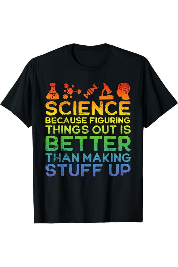 Science Shirt, Science Shirt, Science Is Real, Science T-Shirt Black Medium