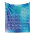 thumbnail image 1 of Science Soft Flannel Fleece Throw Blanket, Chemistry Element Table Modern Image Attentive Backdrop Art, Cozy Plush for Indoor and Outdoor Use, 70" x 90", Aqua Sky and Baby Blue, by Ambesonne, 1 of 5