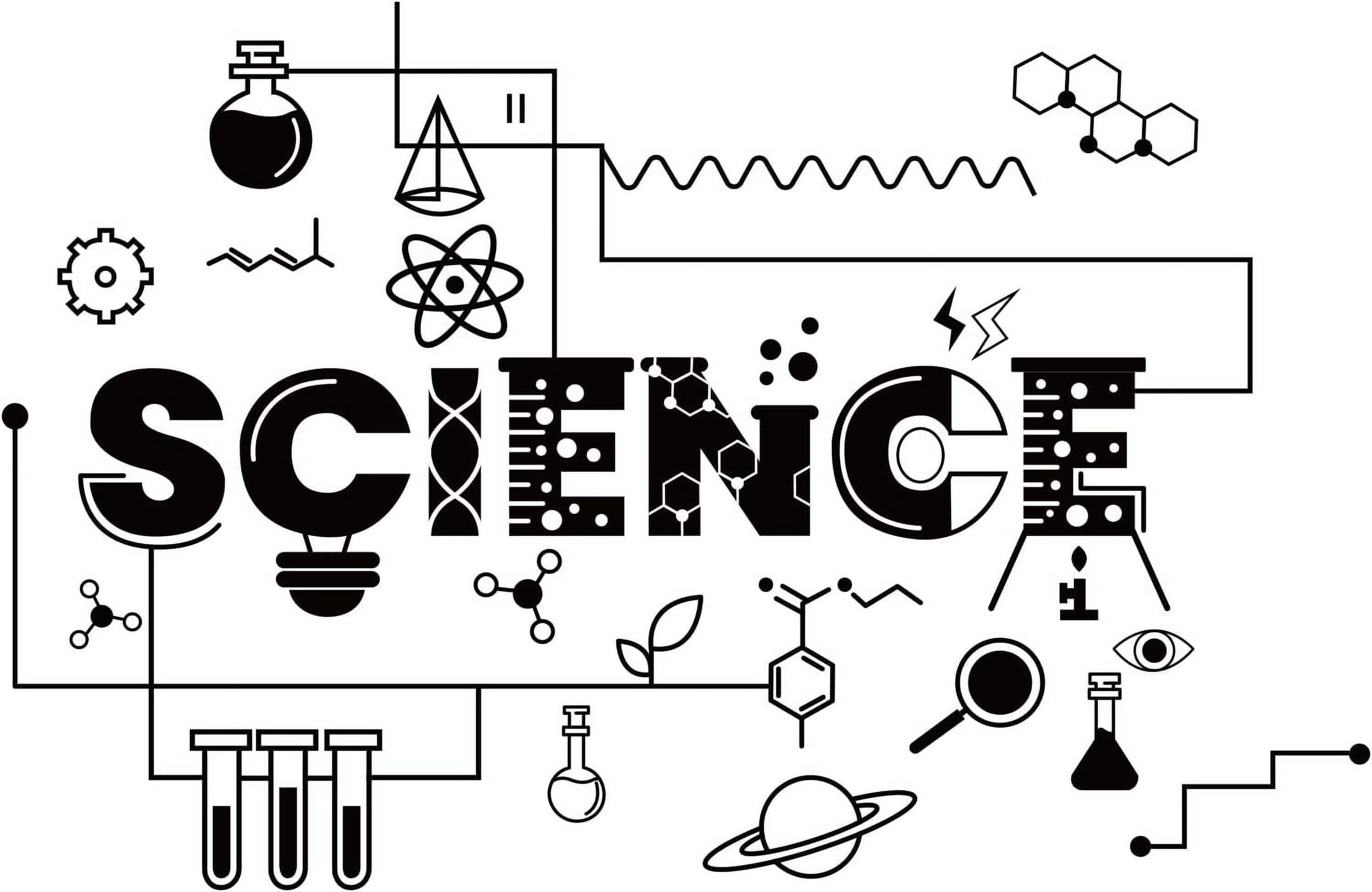 Science Stickers Vinyl Wall Decal Experimental Tool Wall Art Decor Home ...