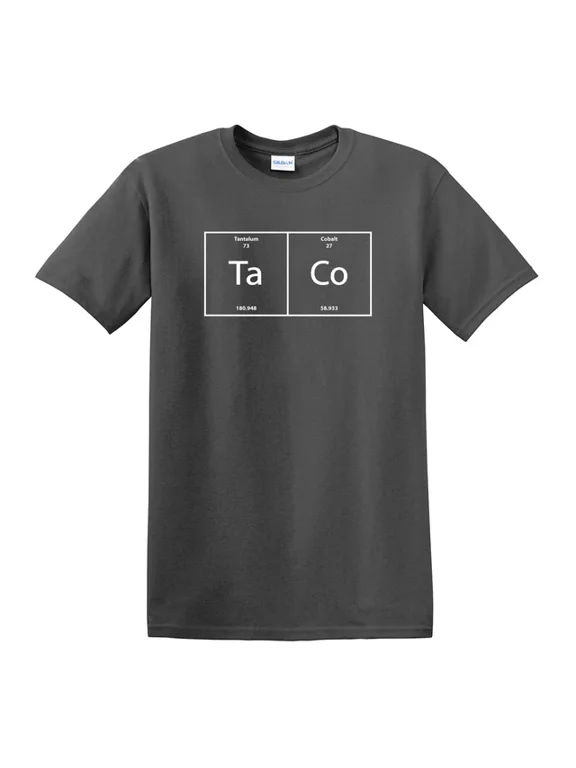 Science Taco Periodic Table Chemistry Nerd Graphic T-shirt