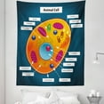 thumbnail image 1 of Science Tapestry, Science at Cell of an Animal Colorful Display Studies Nucleus, Fabric Wall Hanging Decor for Bedroom Living Room Dorm, 5 Sizes, Multicolor, by Ambesonne, 1 of 1