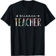 thumbnail image 1 of Science Teacher Cute Floral Design T-Shirt, 1 of 4