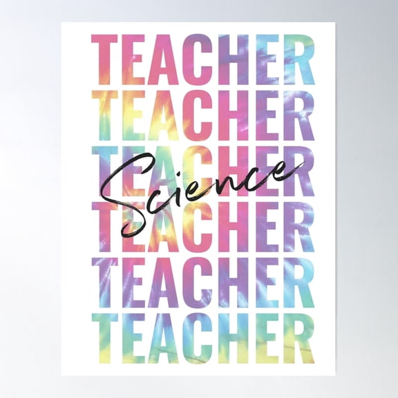 Science Teacher Poster Wall Art, Modern Wall Decor For Living Room Bedroom, 8x12 UNFRAMED