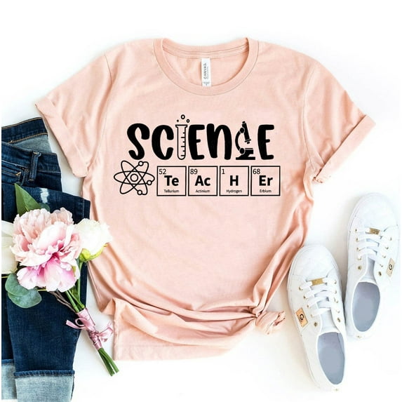 Science Teacher T-shirt Chemistry Shirt Middle School Tee Periodically Top Scientist Gift Funny Nerd Good Gifts Life Kindergarten