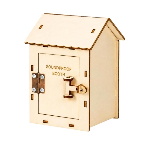 Science Teaching Model DIY Soundproof Room Set for Sound Insulation Lessons, Wooden Assembly Project for Students and Home STEM Practice