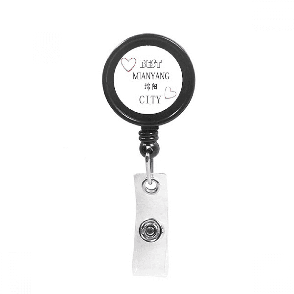 Science Technology City Mianyang Retractable Keychain Badge Holder ID Badge
