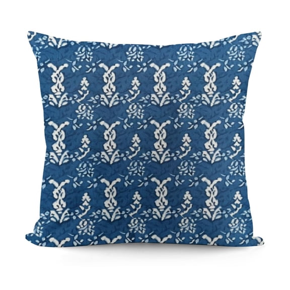 Science Throw Pillow Cushion Cover, Digital Thread Chromosome Helix , Zippered Double-Side Digital Print Decor,Navy Blue