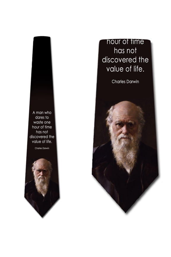 Science Ties Mens Charles Darwin Necktie Science Quote Tie by Three Rooker