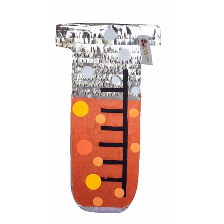 Science Tube Pinata Orange Color