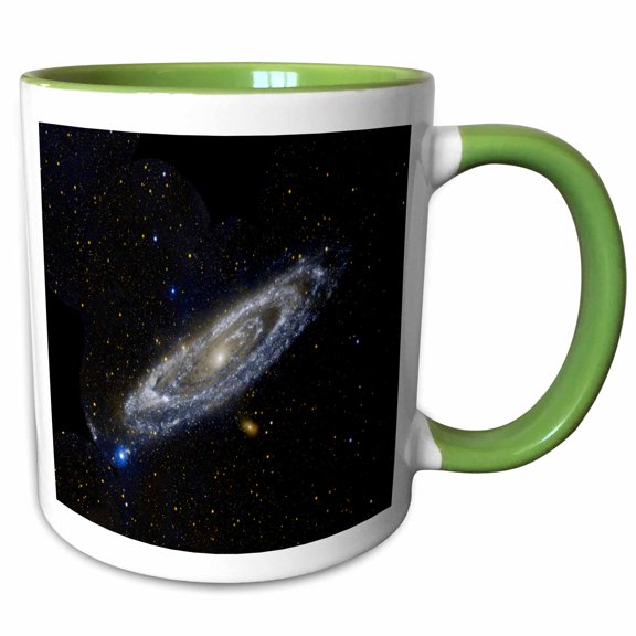 3drose, Science Universe Outer Space View, 11oz Two-tone Green Mug