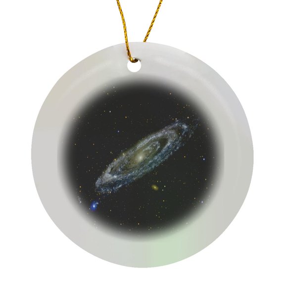 3drose, Science Universe Outer Space View, Circle Porcelain Ornament