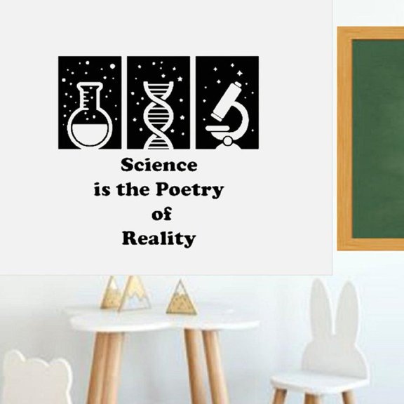 Science Wall Decal Classroom School Vinyl Wall Stickers 42x44cm