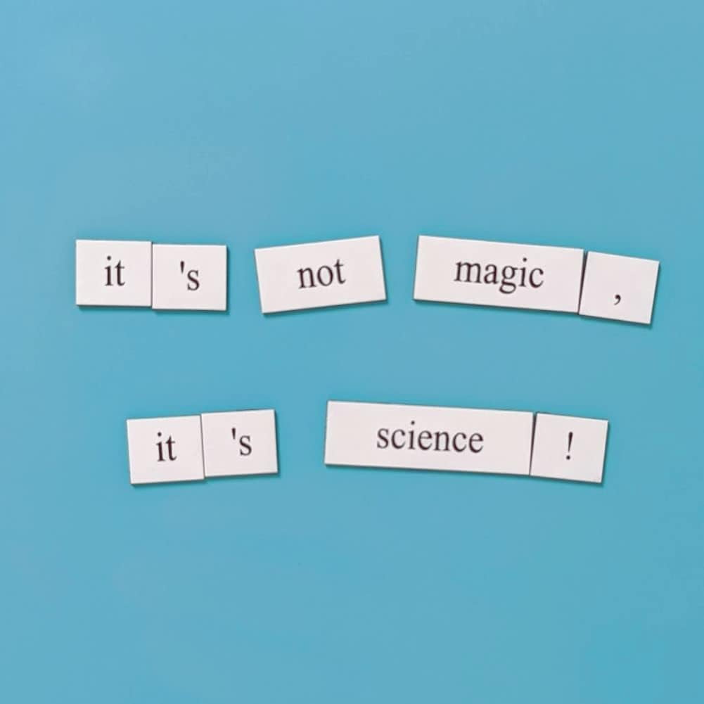 Science Word Magnets - Funny and Nerdy Word Kit for College to PhD to ...