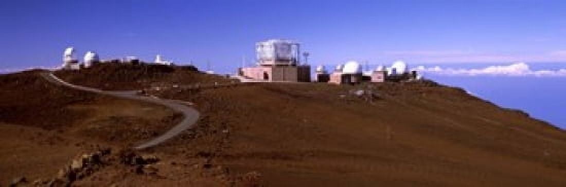 Science city observatories Haleakala National Park Maui Hawaii USA Canvas Art - Panoramic Images (18 x 6)