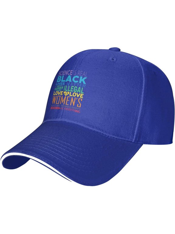 Science is Real Black Lives Matter Rainbow LGBT Baseball Cap Men Ponytail Hat Women Dad Hat Sun Hat Trucker Hat Black