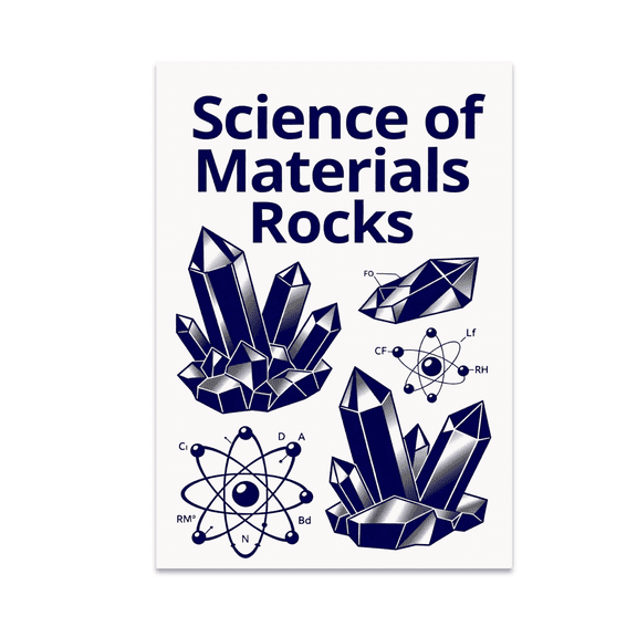 Science of Materials Rocks - STEM Enthusiast - 13x19 Poster Print