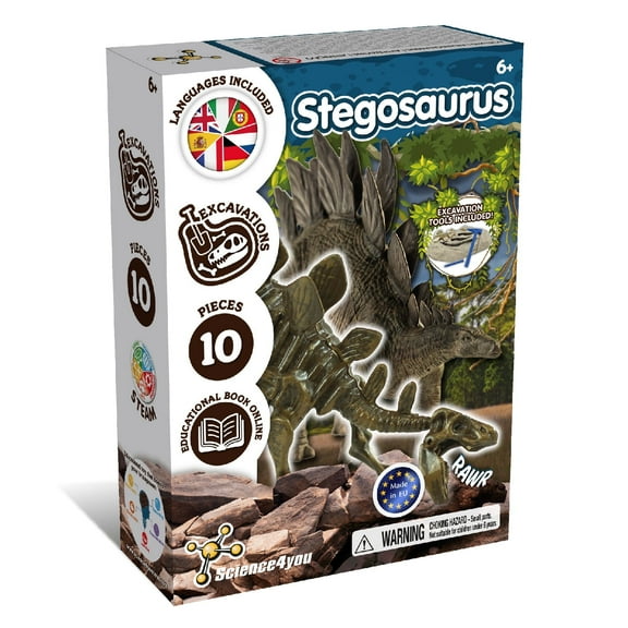 Science4you Brachiosaurus Fossil Digging Kit for Kids - Excavate and Assemble 11 Pieces Dinosaur Fossil, Excavation Dig Kit + Dinosaurs for Kids, Games, Dinosaur Toys for Girls and Boys 6+ Years Old