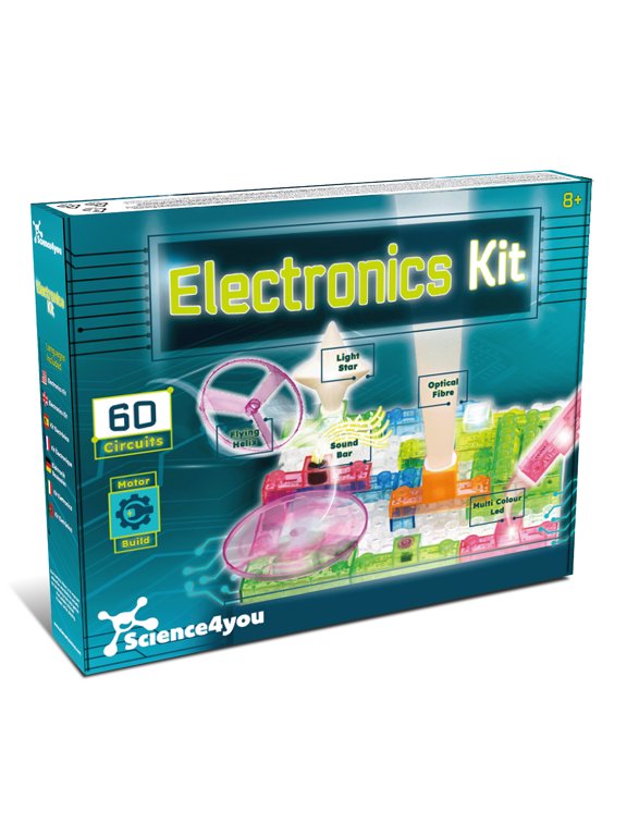 Electronics Kit for Kids 8+ Circuit set, robotic kit, 60 Experiments with Motor Build included, Stem toys, Electronic & Educational Toy for Boys & Girls Age 8 9 10 11+ Years Old