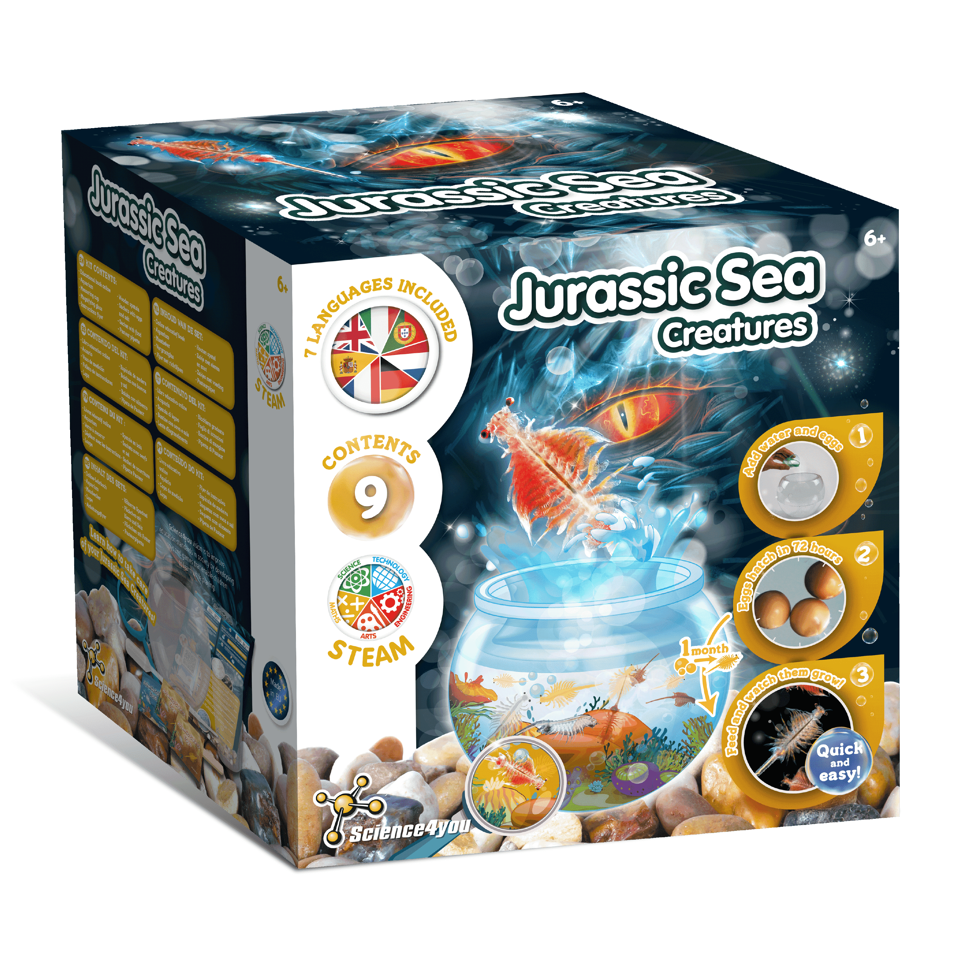 Science4you Jurassic Pets Triops Kit, Grow Your Own Aquatic Sea