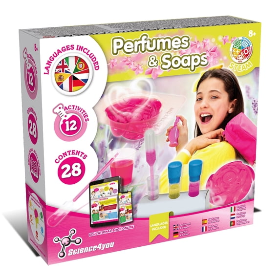 Science4you Perfume & Soap Making Kit - Educational Science Experiments for Kids - Craft Set for Girls & Boys - Age 8-10+