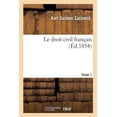 thumbnail image 1 of Sciences Sociales: Le Droit Civil Français. Tome 1 (Paperback), 1 of 1