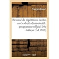 thumbnail image 1 of Sciences Sociales: Résumé de Répétitions Écrites Sur Le Droit Administratif: Programme Officiel 10e Édition (Paperback), 1 of 1