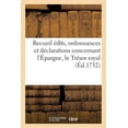 thumbnail image 1 of Sciences Sociales: Recueil d'Édits, Ordonnances Et Déclarations Concernant Épargne, Trésor Royal Et Parties Casuelles (Paperback), 1 of 1