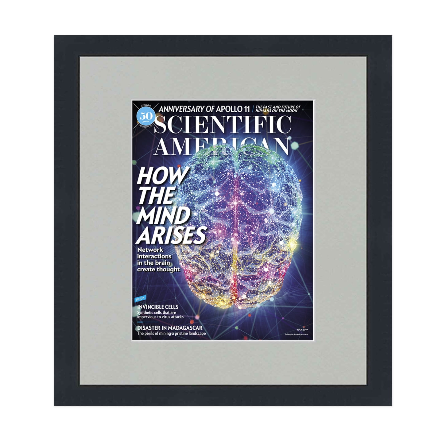 Scientific American Magazine Frame - Complete with Acrylic, Backing ...