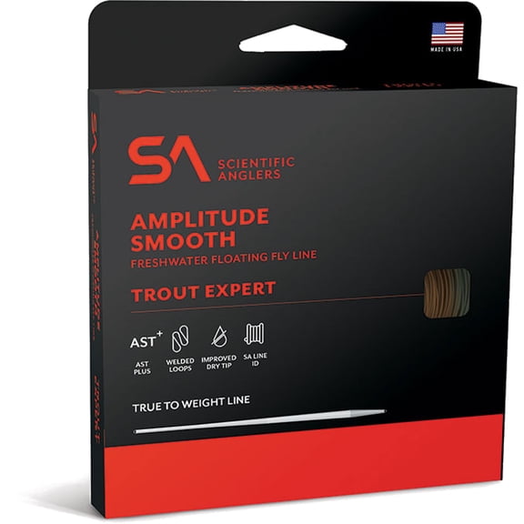 SCIENTIFIC ANGLERS Amplitude Smooth Trout Expert WF-6-F Leather/Sage Green/Buckskin Fly Line (147392)