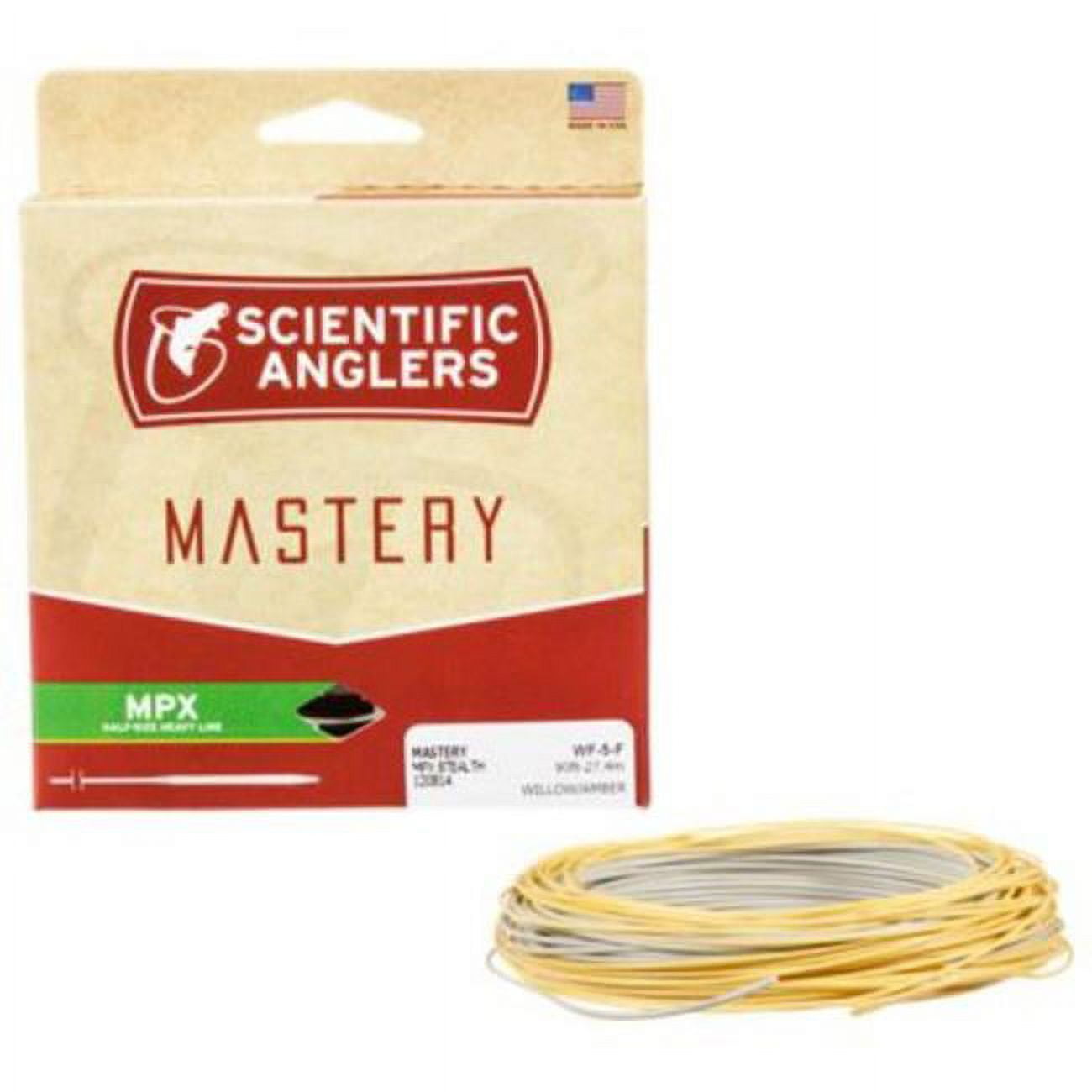 Scientific Anglers 666936 Mastery MPX Taper Floating WF Fly Line, Amber  & Willow 