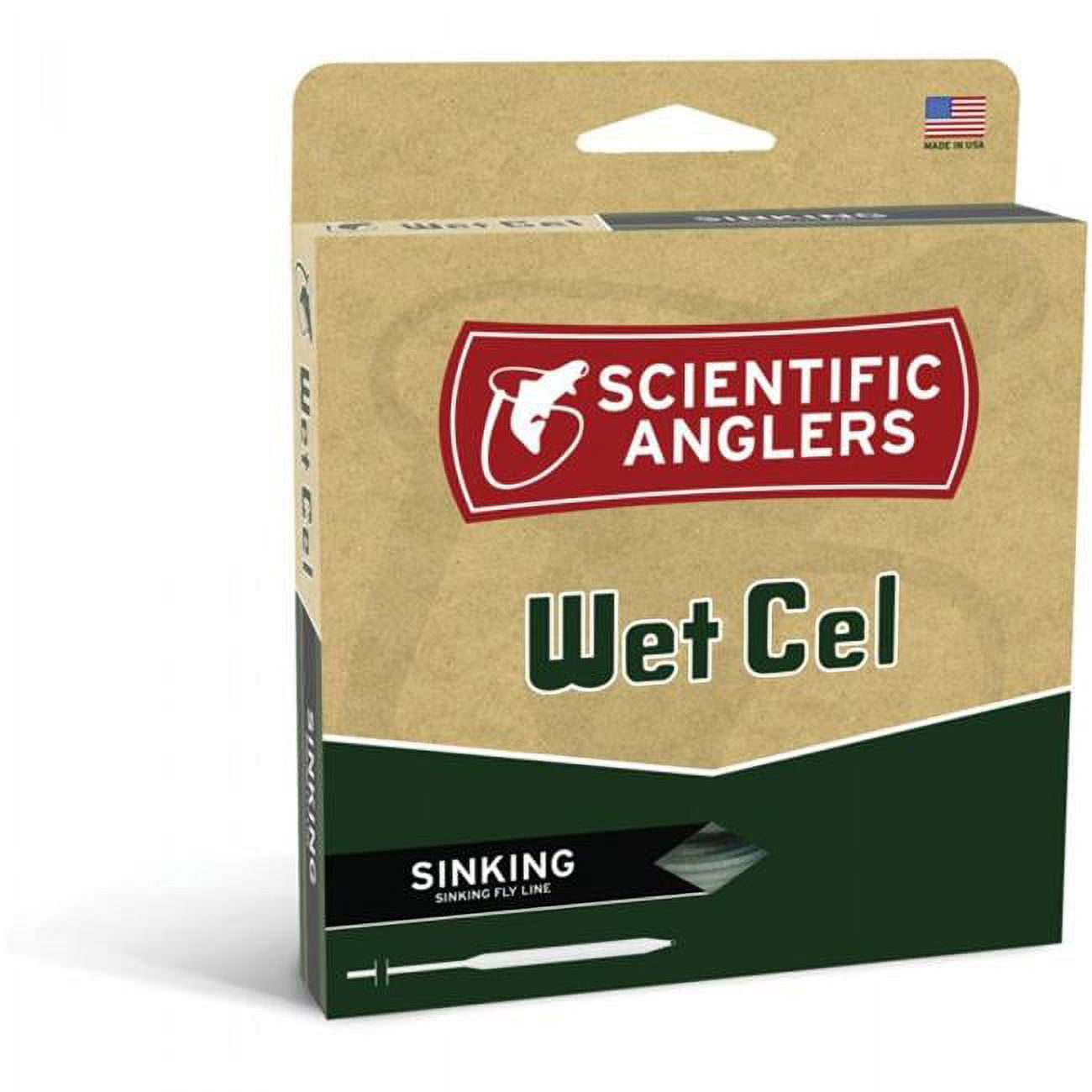 Scientific Anglers 667022 WetCel Sinking Fly Line, Charcoal