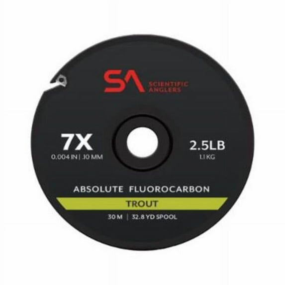 Scientific Anglers Absolute Trout Fluorocarbon Tippet 30M Spool 7X