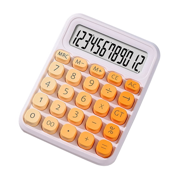 12 Digit Scientific Calculator for Students, Portable Mini Cute Calculator with Large LCD Display, Plastic Keys, Non-Slip Pad for High School, College, and Basic Math Homework