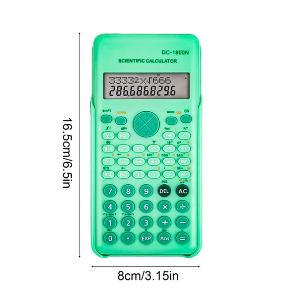 Scientific Calculator, 2-Line Display Calculator with Math Functions for College, Algebra, Trigonometry, Statistics, Office Home Daily Use