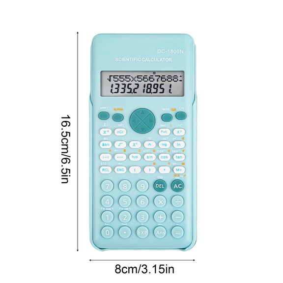 Scientific Calculator, 2-Line Display Calculator with Math Functions for College, Algebra, Trigonometry, Statistics, Office Home Daily Use