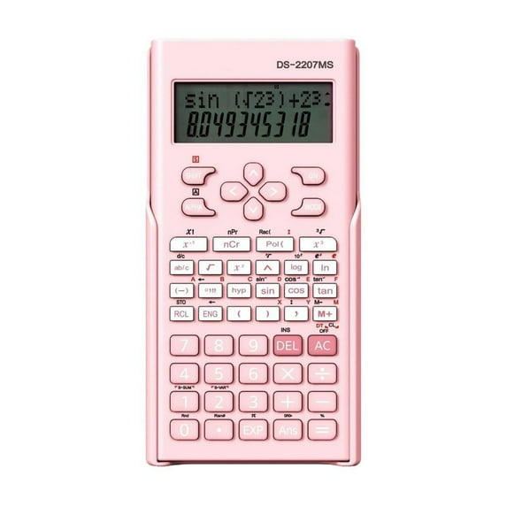 Scientific Calculator Clear Display Functions Basic Calculator AAA Battery Operated for Math Algebra Fraction Non Graphing Auto Shut-Off Calculator for Students & Business