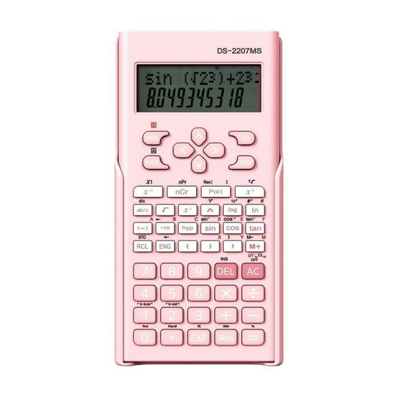 Scientific Calculator Clear Display Functions Basic Calculator AAA Battery Operated for Math Algebra Fraction Non Graphing Auto Shut-Off Calculator for Students & Business