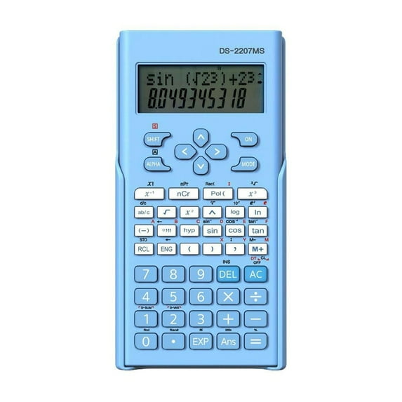 Scientific Calculator Clear Display Functions Basic Calculator AAA Battery Operated for Math Algebra Fraction Non Graphing Auto Shut-Off Calculator for Students & Business