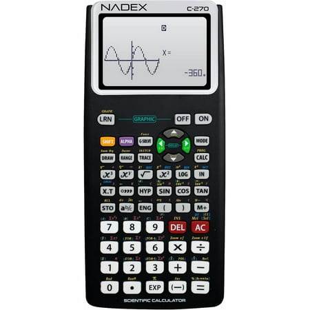 Scientific Calculator with Graph Functions for College and High School Students, Engineering, Advanced Mathematics, Calculus, Algebra, Geometery, Trigonometry, Statistics, Physics, Chemistry - Black