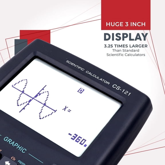 Scientific Calculator with Graphic Functions, Multiple Modes with Intuitive Interface, Perfect for Beginner and Advanced Courses, High School or College
