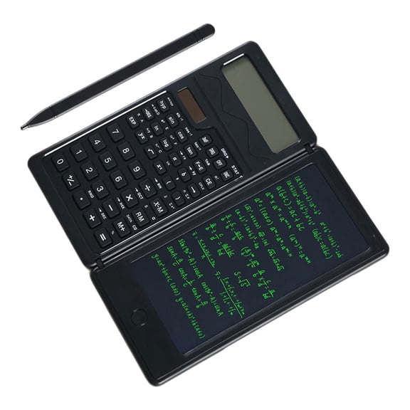 Scientific Calculator With Handwriting Board 65mm Screen Solar / Battery Operations Lightweight Design
