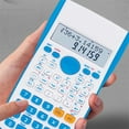 thumbnail image 1 of Scientific Calculator with LCD Display - 240 Function Math Algebra Geometry Tool Battery Powered Adult Exam Essential(Light Blue), 1 of 6