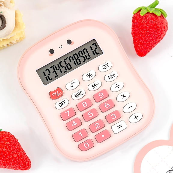 Scientific Calculators Graphing Calculator Silent Mini Calculator Back to School Calculator - Cute & Compact 8-Digit Solar/Battery Powered With Sensitive Keys For Office Home School