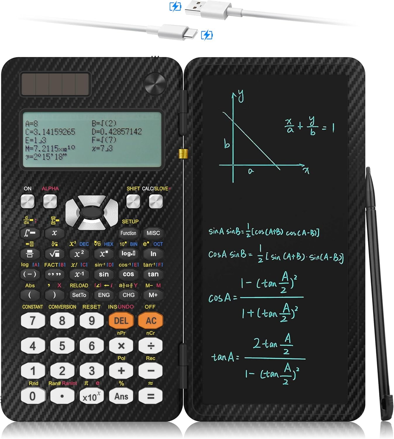 Scientific Calculators, IPepul 991EX Type-C Rechargeable 552 Functions ...