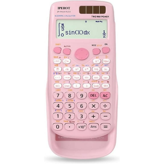 Scientific Calculators, Pink Calculator 417 Function, Desktop Math Solar Calculators School Supplies Suitable for High and College Students Algebra Other Textbooks
