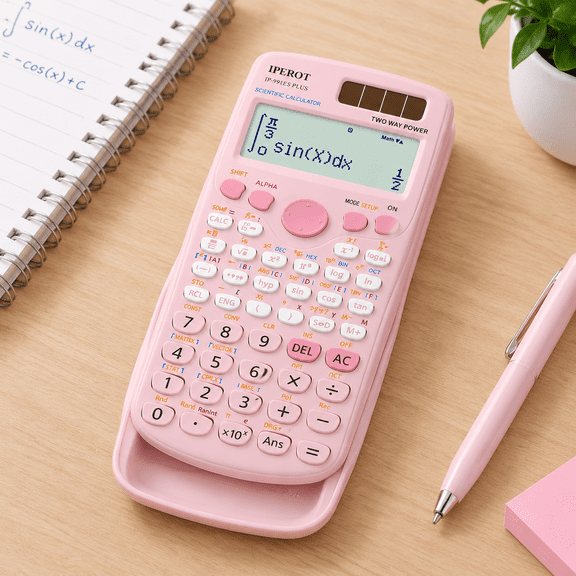 Scientific Calculators Pink Solar Calculator 417function