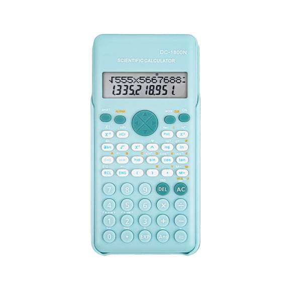 Scientific Calculators for Students 240 Functions 2-Line LCD Display 10+2 Digits Desktop Math Calculator with Battery Power