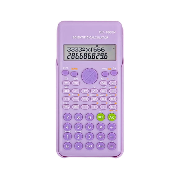 Scientific Calculators for Students 240 Functions 2-Line LCD Display 10+2 Digits Desktop Math Calculator with Battery Power