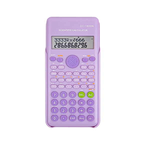 Scientific Calculators for Students 240 Functions 2-Line LCD Display 10+2 Digits Desktop Math Calculator with Battery Power